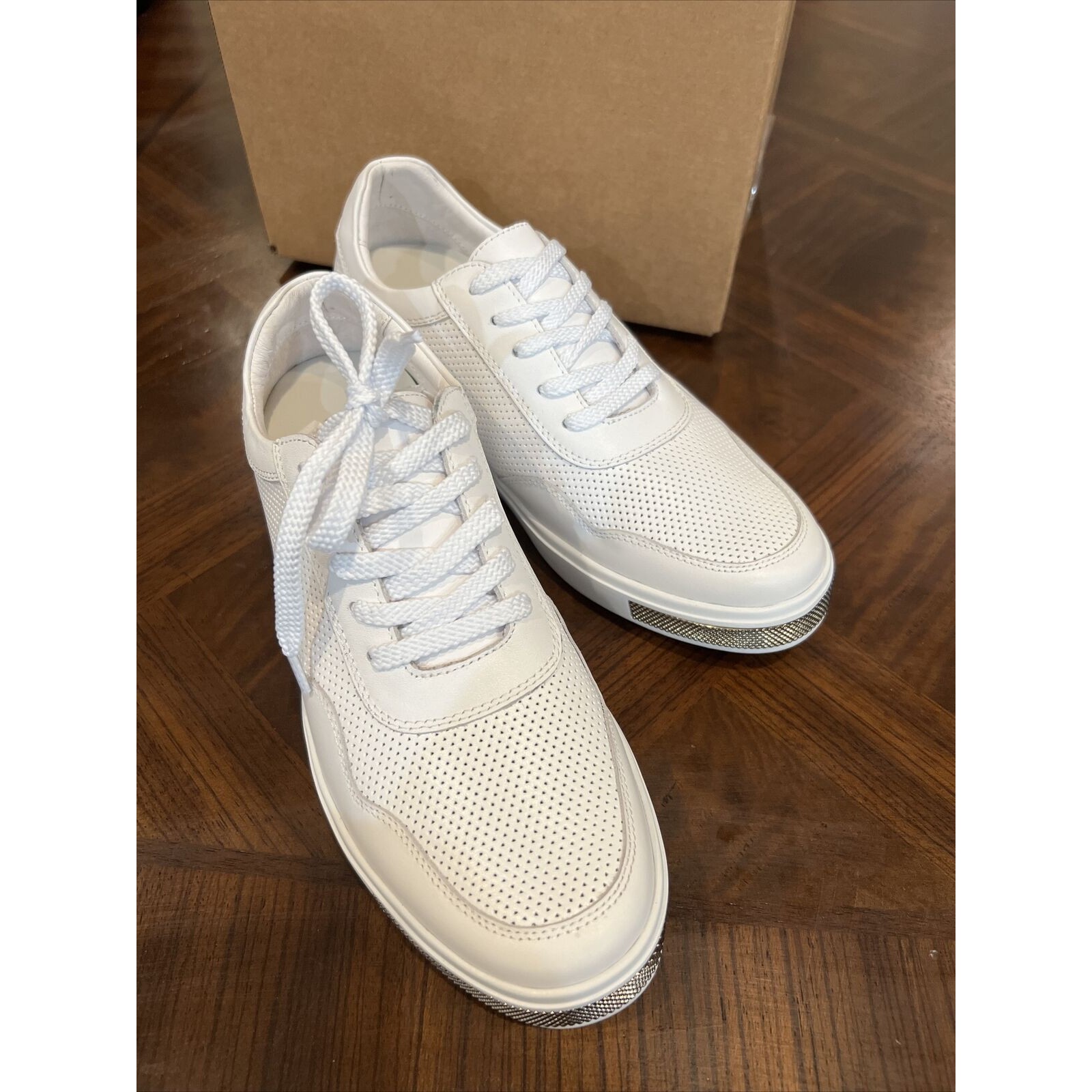 Us6.5 Chamaripa Elevator Shoes Height Increase Shoes White Sneaker For Men 6cm